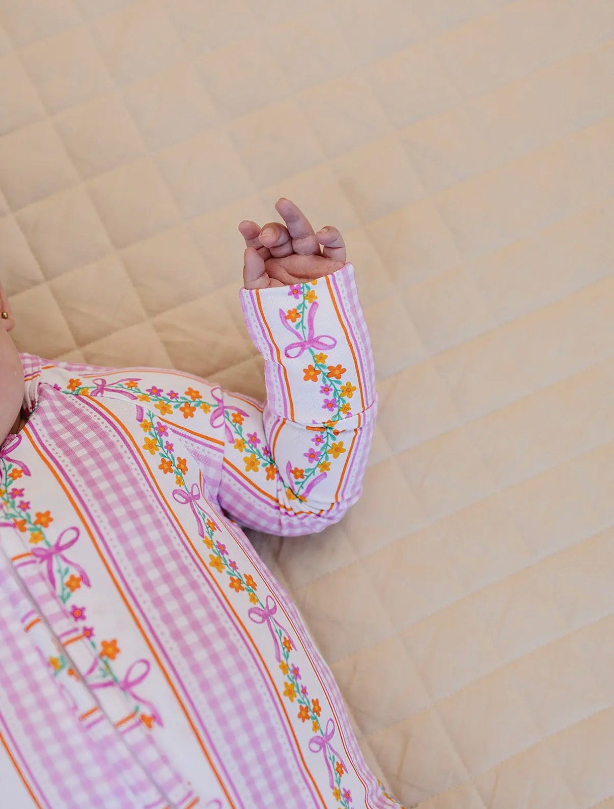 Blushing Bow Garden Zip Sleeper