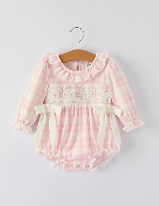 Ballet Slipper Smocked Bubble