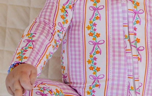 Blushing Bow Garden Zip Sleeper