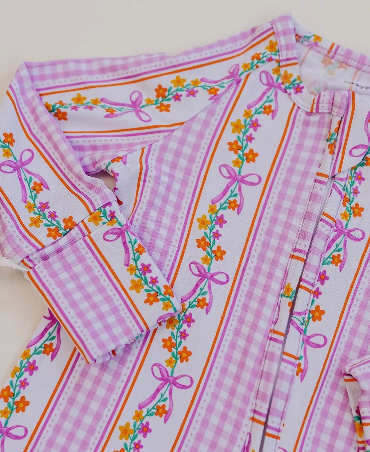 Blushing Bow Garden Zip Sleeper