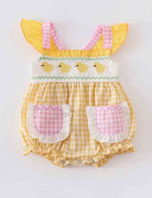 Little Chick Smocked Bubble